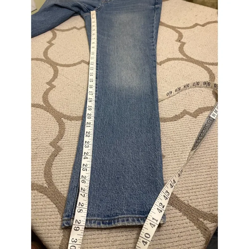 Madewell The High-Rise Slim Boyjean in Neal Wash, TENCEL Denim Edition , size 27 - Picture 7 of 15